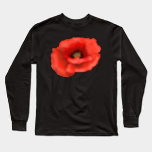 Red Poppy Long Sleeve T-Shirt